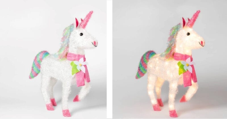 Target Is Selling A Light-Up Christmas Unicorn and It’s Pure Magic