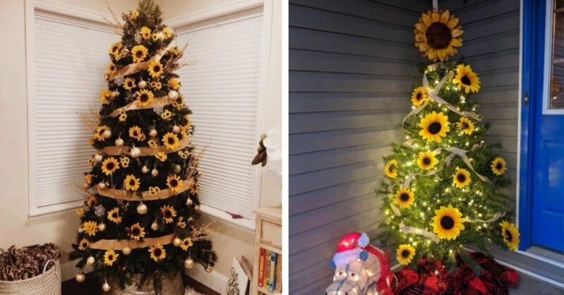 Sunflower Christmas Trees Are The New Trend And I Love It