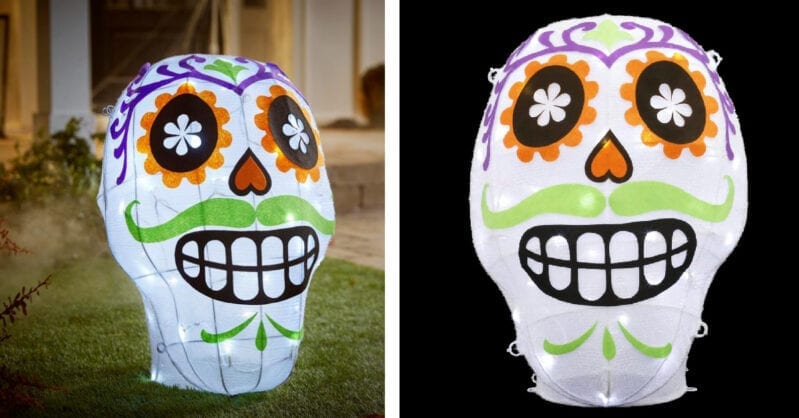 You Can Get A Light-Up Sugar Skull to Celebrate The Day of The Dead