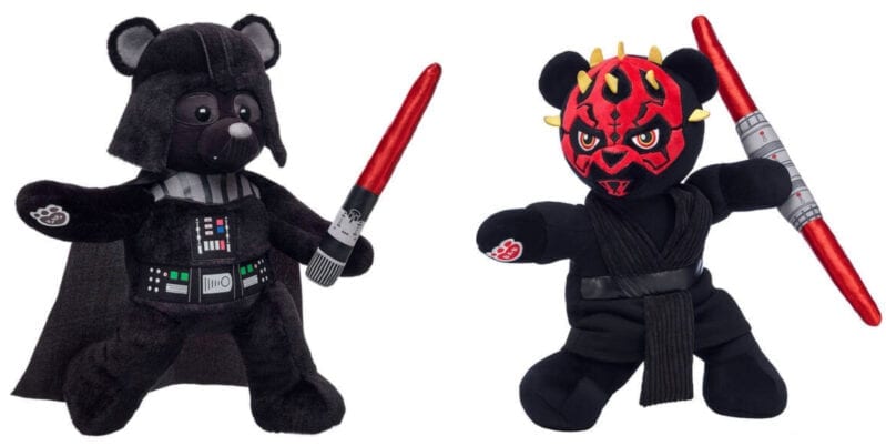 Build-A-Bear Just Released Darth Maul and Darth Vader Bears