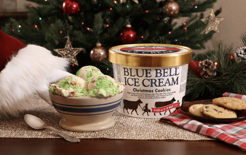 Blue Bell Ice Cream Released A Christmas Cookies Flavor