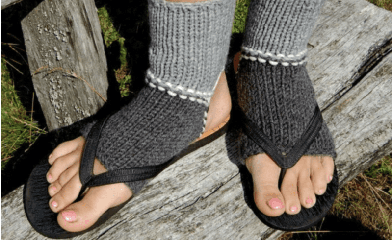 You Can Get Flip-Flop Socks For The Person Who Refuses To Wear Closed Toe Shoes For Winter