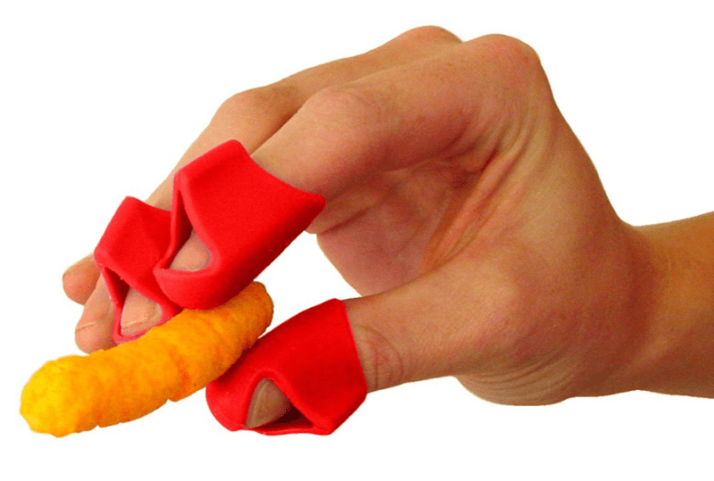 You Can Buy Finger Covers To Keep Your Fingers Clean While Eating Messy Foods