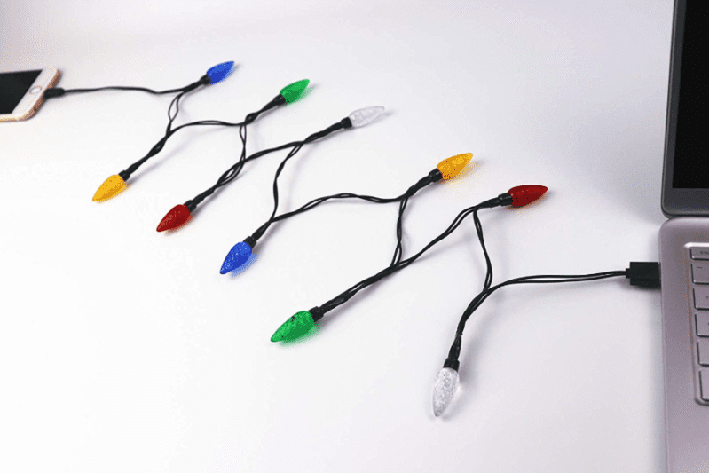You Can Get A Christmas Lights Phone Charger For The Person Who Is Obsessed With Christmas