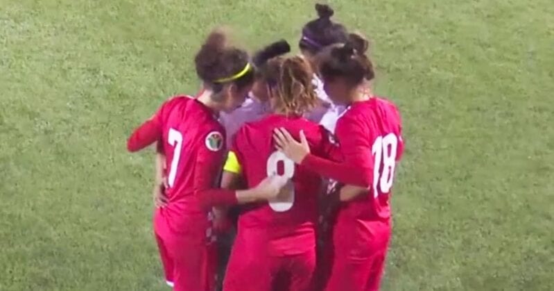 Soccer Players Stopped The Game to Huddle Around Opponent As She Fixed Her Hijab