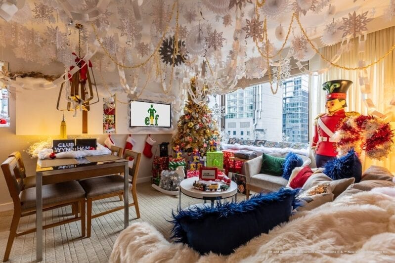 You Can Stay in An Elf-Inspired Room Stocked Full with Candy Canes and Syrup