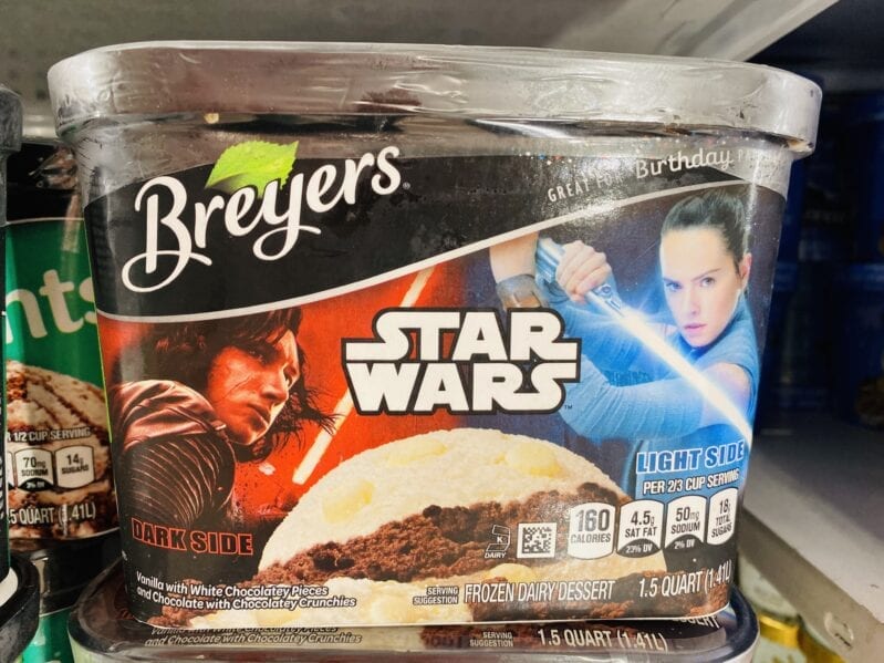 Target is Selling Star Wars Ice Cream That Has A Light Side and A Dark Side