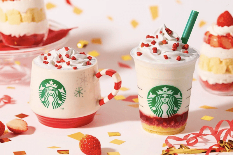 Starbucks Released A Merry Strawberry Cake Frappuccino Just in Time For The Holidays