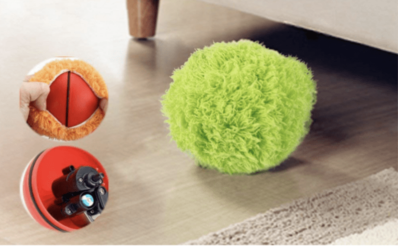 These Automatic Rolling Microfiber Balls Help Dust Your Wood Floors