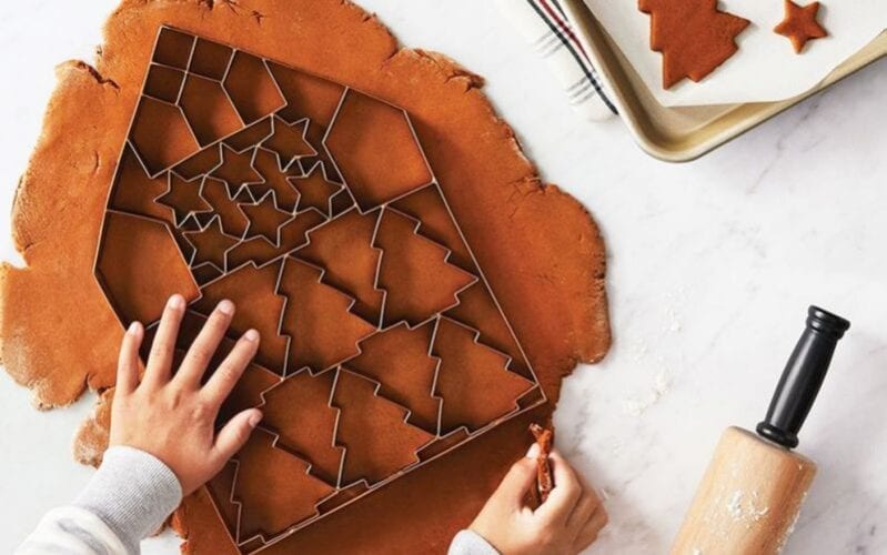 You Can Get A Giant Christmas Cookie Cutter That Makes 24 Cookies At Once