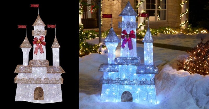 Home Depot is Selling A 6-Foot Light Up Christmas Castle