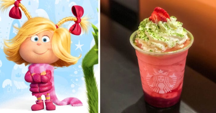 This Cindy Lou Who Drink celebrates the lovable character in the new animated Grinch movie