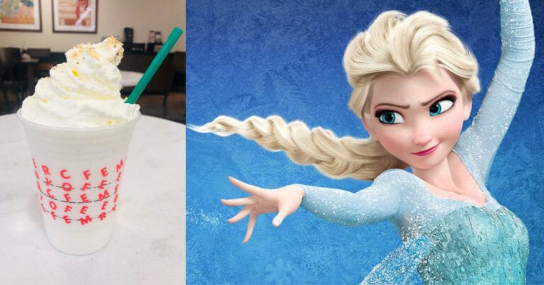 You Can Get A Elsa Frappuccino From Starbucks