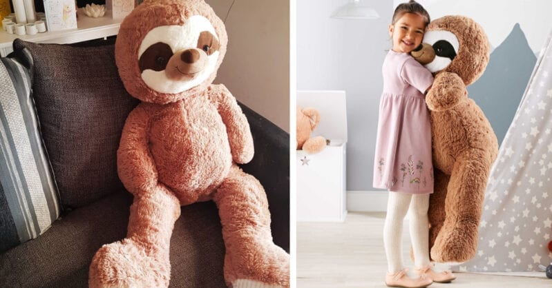 Aldi Is Selling A Giant Stuffed Sloth Toy And It’ll Be Perfect For Cuddling