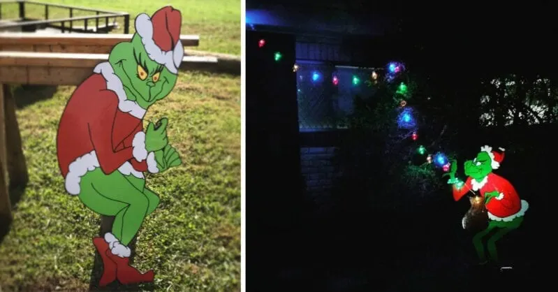 This Life-Size Christmas Light Stealing Grinch is The Only Decoration You  Need In Your Yard