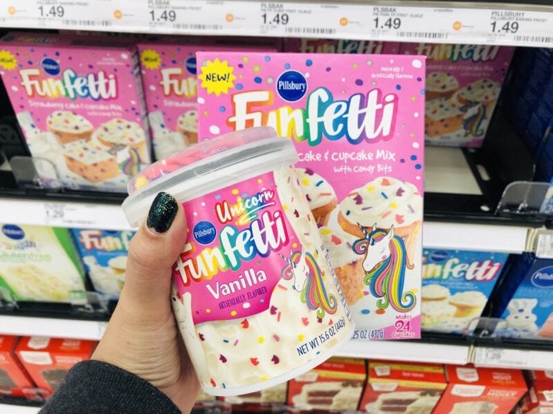 Target Is Selling Unicorn Funfetti Cake Mix And Frosting and It Is Magical