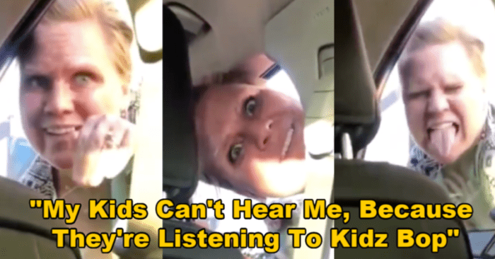 This lady stuck her head in a stranger's car window to yell about her kids listening to Kids Bop