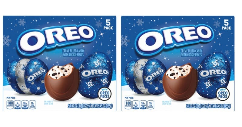 You Can Get A Chocolate Oreo Egg Filled With Creme and Pieces of Oreo Cookie