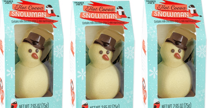 Trander Joe's hot chocolate snowman bombs are melt-in-your-drink good