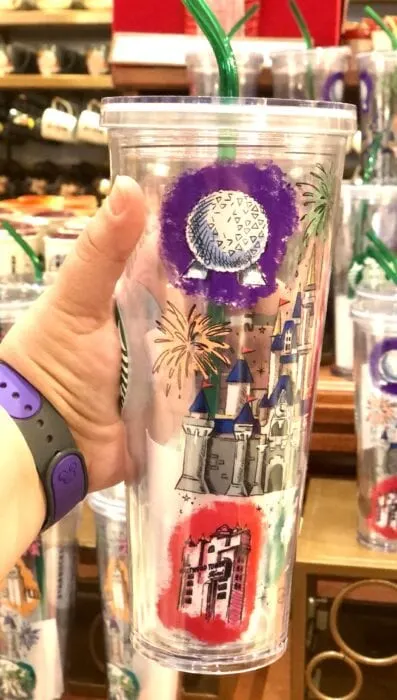 We found all four Disney Parks Starbucks tumblers around Walt Disney W