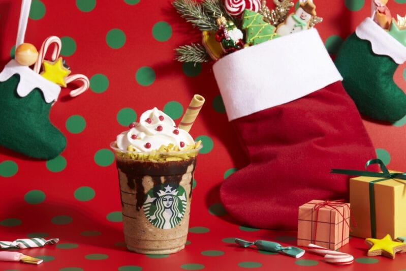 Starbucks Japan Released A New Santa Boot Chocolate Frappuccino