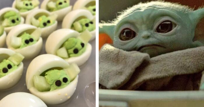 Baby Yoda Deviled Eggs are almost too cute to eat. You have to try this delicious recipe!