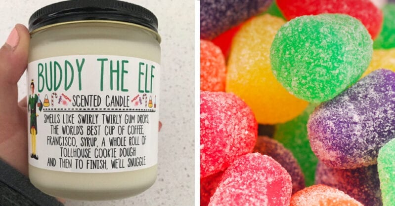 You Can Get A Buddy The Elf Candle That Smells Like Swirly Twirly Gumdrops and Syrup