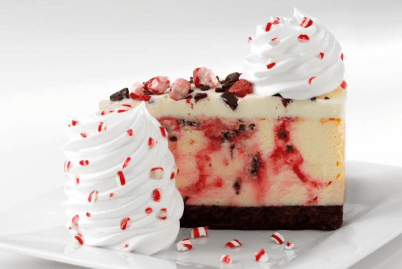 The Peppermint Bark Cheesecake Is Back At The Cheesecake Factory