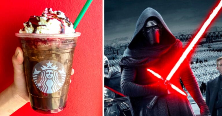 It’s Time to Come to The Dark Side to Order A Kylo Ren Frappuccino at Starbucks