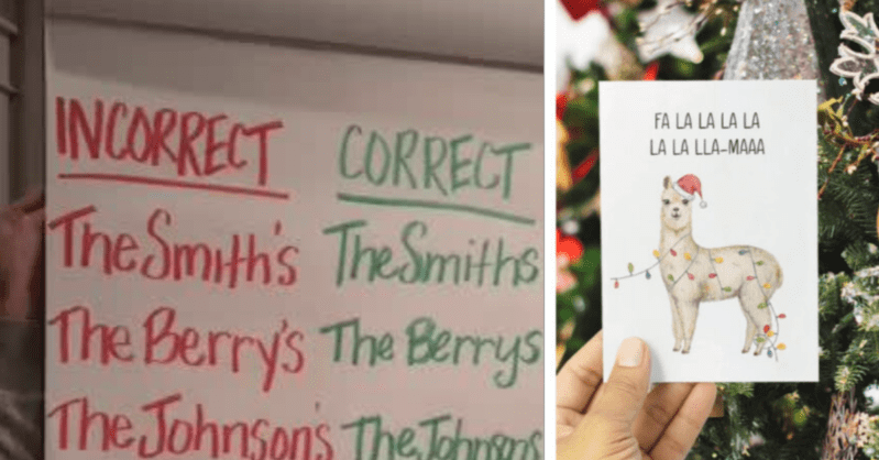 Here’s How You Use An Apostrophe in Your Name On Your Christmas Card