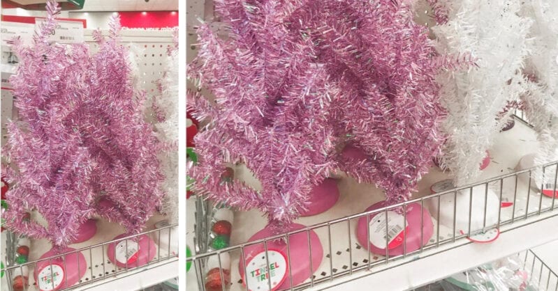 Target is Selling $3 Pink Mini Christmas Trees and I Need Them