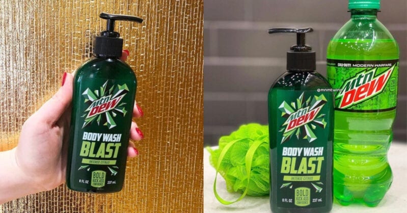 Mountain Dew Has Made An Intense Citrus Body Wash That Is Actually Made with Mountain Dew