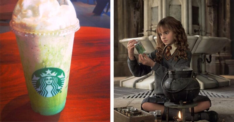 Here Is How To Order The Polyjuice Potion Frappuccino  at Starbucks