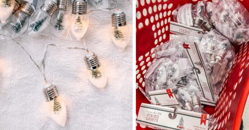 Target is Selling $5 Christmas Globe Lights And They Keep Selling Out