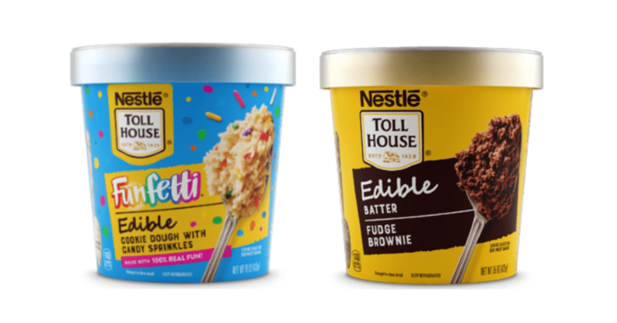 Grab The Spoon Because Nestle Toll House Brownie and Funfetti Edible Cookie Dough Is Here