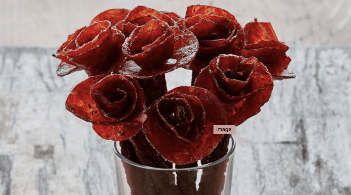 Move Over Flowers, You Can Now Get Your Valentine A Bouquet of Beef Jerky Roses