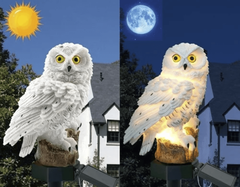 You Can Get Solar Powered Owl Lights That Look Like Hedwig From Harry Potter