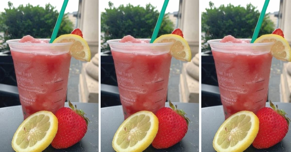 Here’s How to Order A Blended Strawberry Lemonade at Starbucks