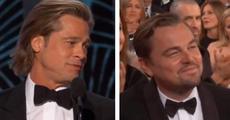 Brad Pitt’s Golden Globe Speech Jab At Leonardo DiCaprio Was Too Funny