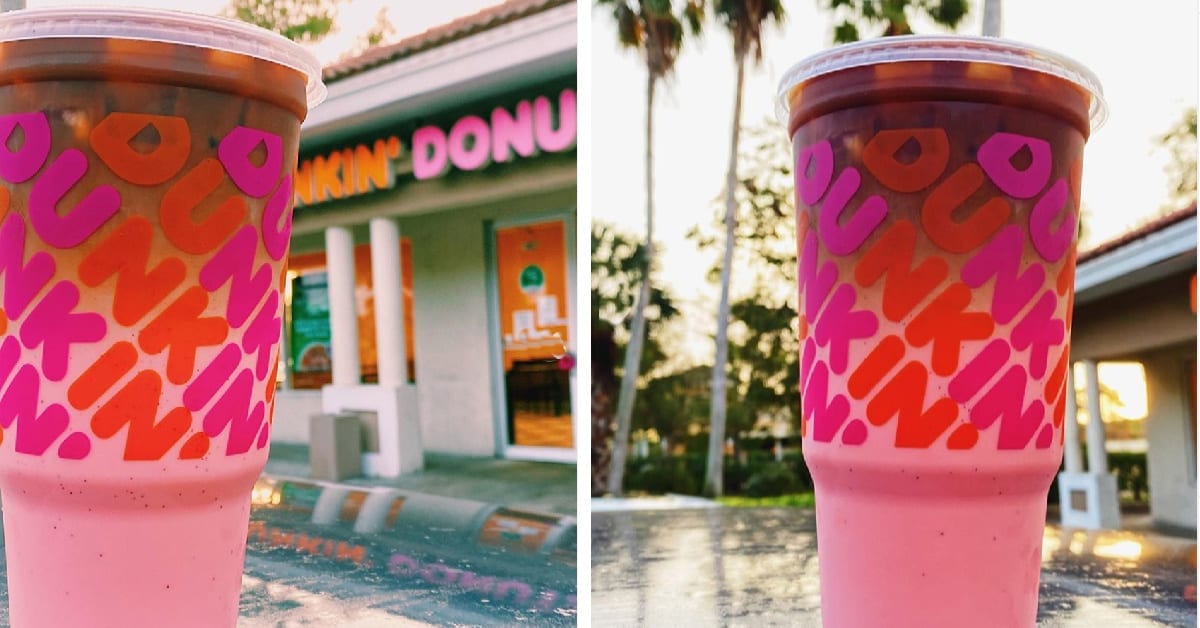 Dunkin’ Donuts Released A Pink Ombré Drink For Valentine’s Day and I’m On My Way