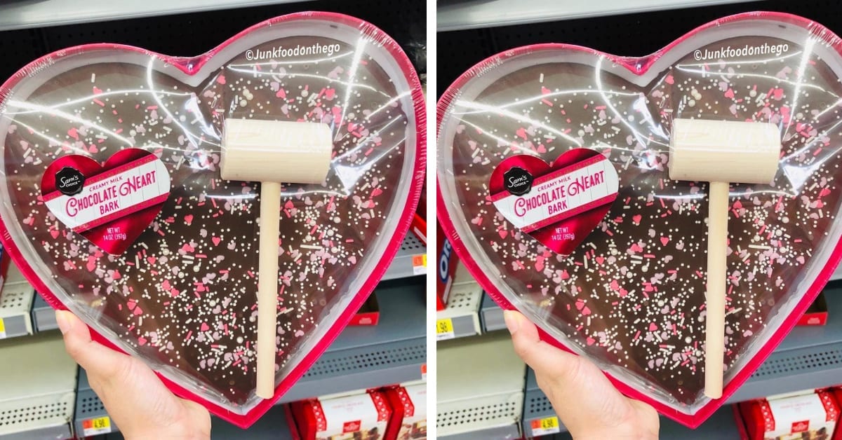 Walmart is Selling A $12 Giant Chocolate Heart You Have to Break with A Wooden Mallet