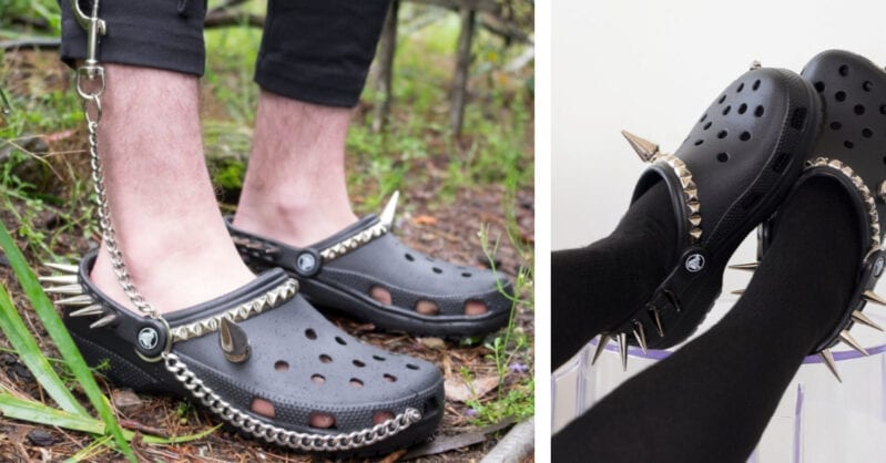 You Can Get Goth Crocs For The Person Who Has A Dark Soul
