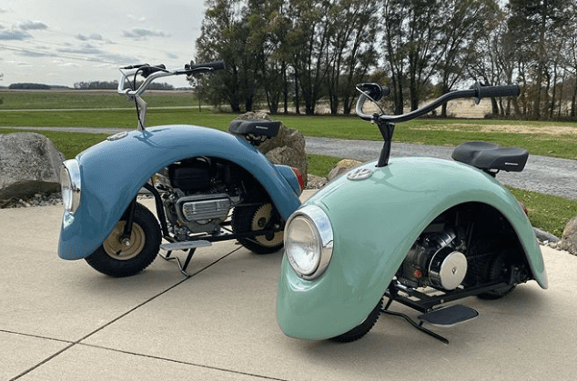 This Man Turned A Volkswagen Beetle Into The Most Adorable Mini Bikes Ever