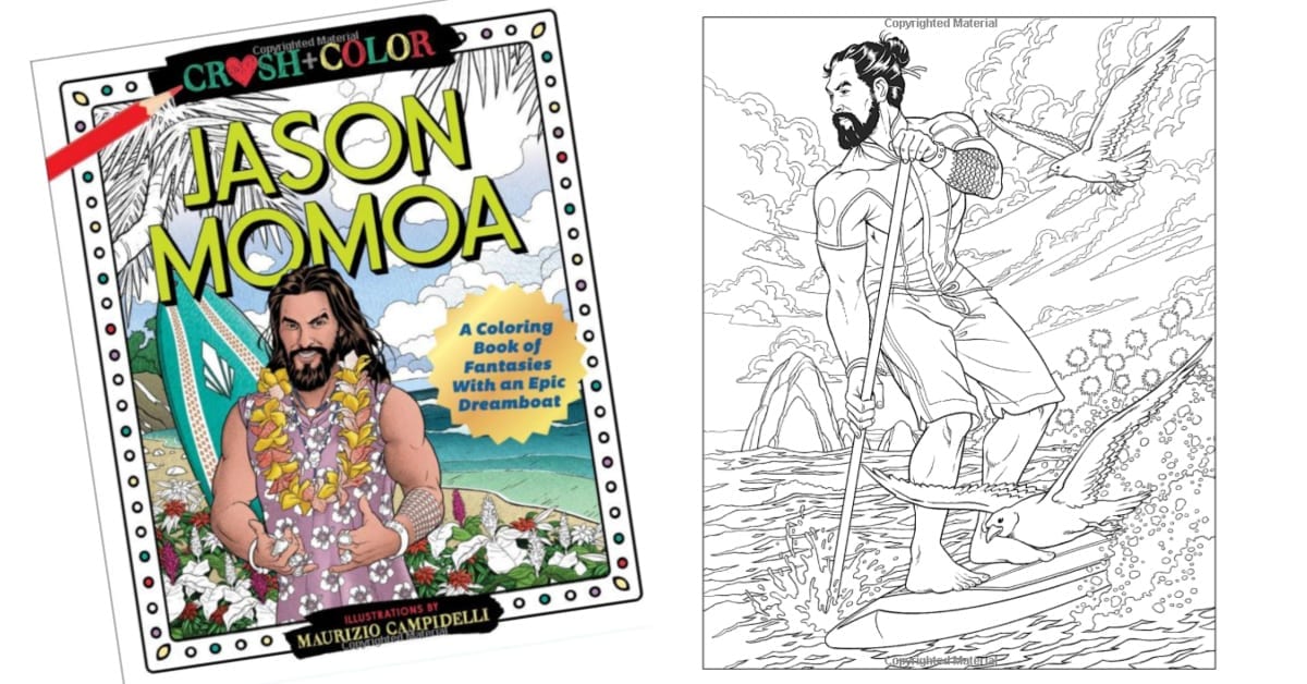 You Can Get A Jason Momoa Coloring Book For The Best Way to De-Stress