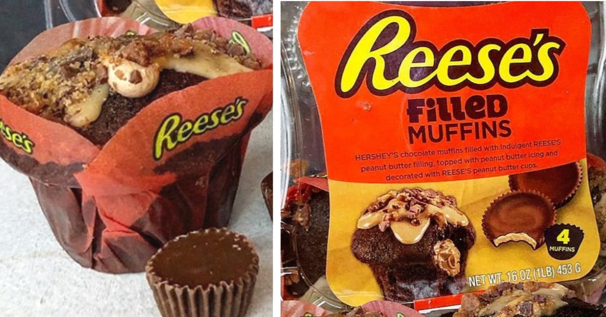 You Can Get Reese’s Muffins That Are Stuffed With Reeses Peanut Butter Filling Inside