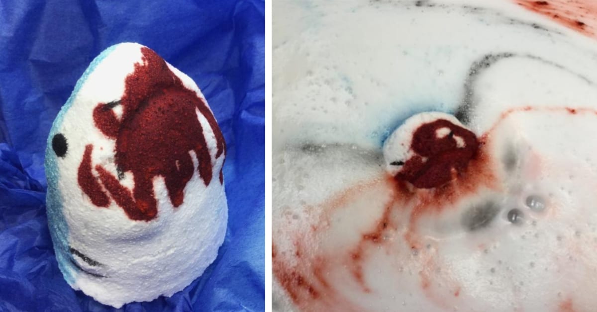 You Can Get A Shark Bath Bomb That Turns The Water into A Blood Bath