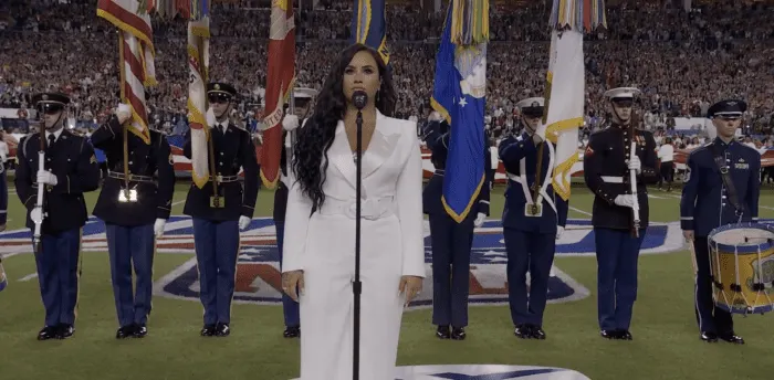 Demi Lovato Sings the National Anthem