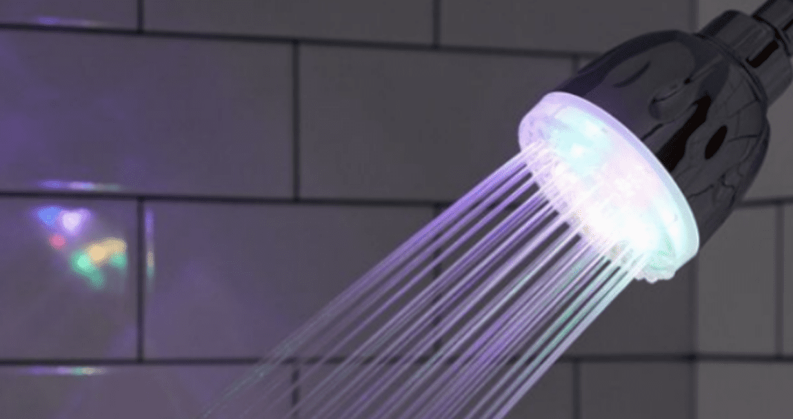 You Can Get A Color-Changing Showerhead That’ll Instantly Turn Your Shower Into A Party