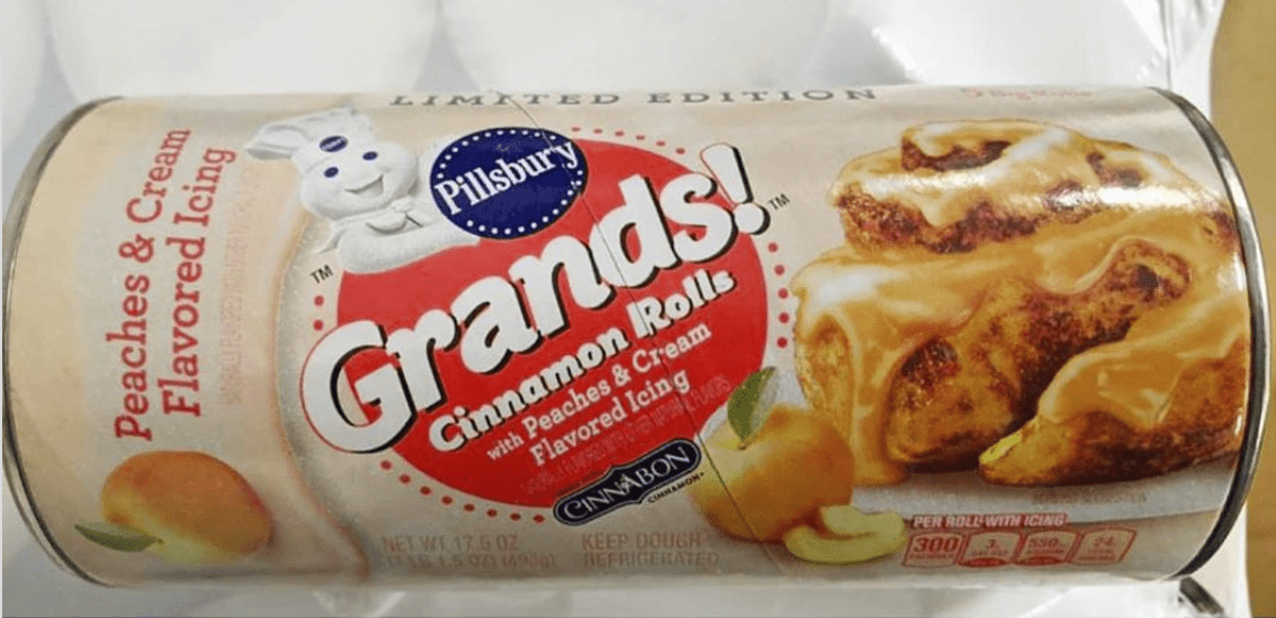 Pillsbury Released New Cinnamon Rolls With Peaches and Cream Icing and I’m Drooling