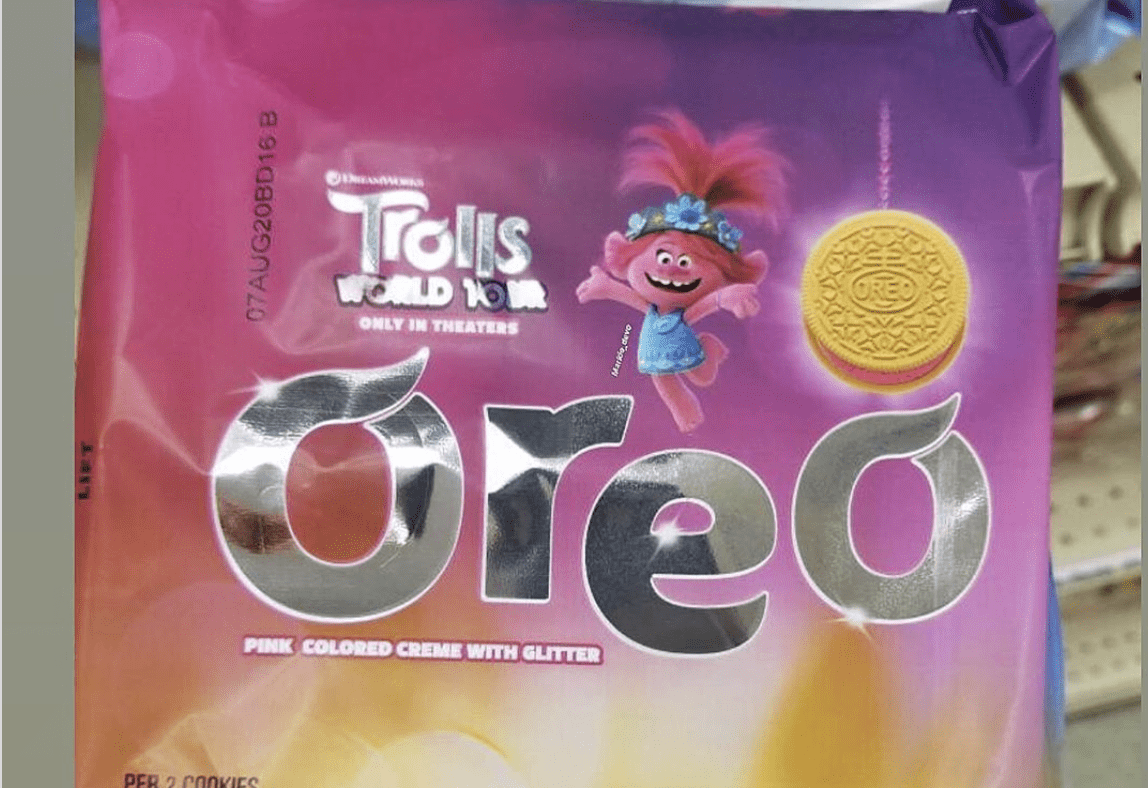 You Can Get ‘Trolls World Tour’ Oreos Complete With Pink Glitter Creme
